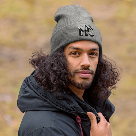 Grey Static Beanie