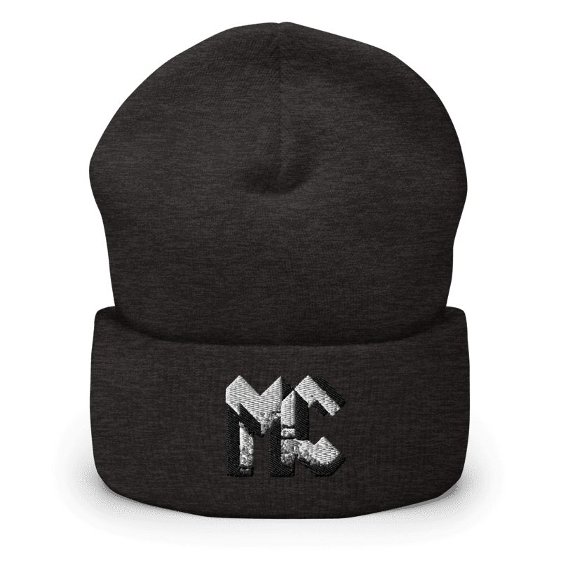 Grey Static Beanie