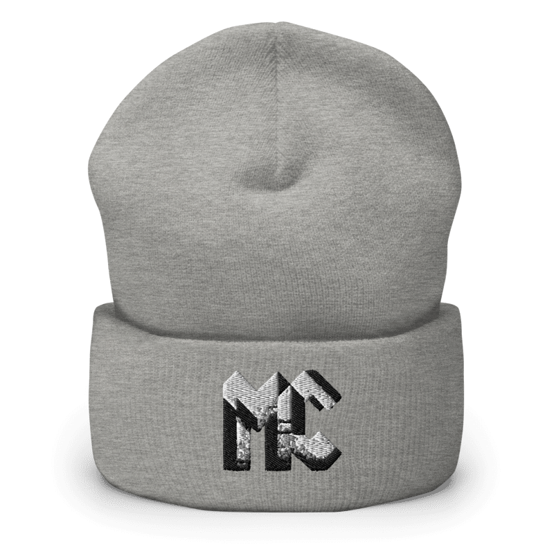 Grey Static Beanie